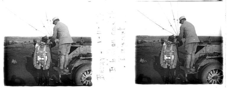 Berzy. 01-11-17. R. B. Ballon captif. Départ - Fonds Berthelé - 49Fi395