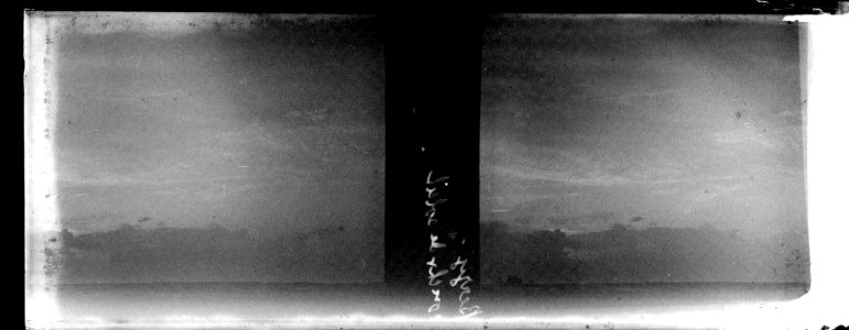 Berzy. Coucher de soleil - Fonds Berthelé - 49Fi408