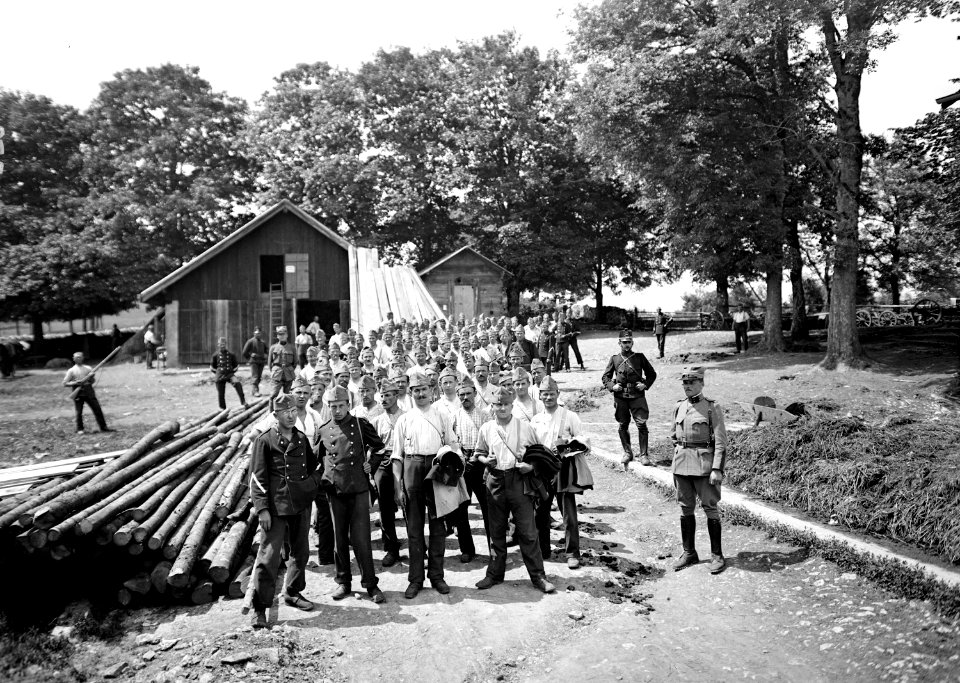 Besammlung zum Abmarsch an die Arbeit - CH-BAR - 3240515