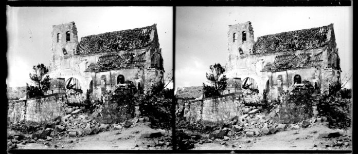 Berzy le Sec. ruines de l'église. - Fonds Berthelé - 49Fi1102