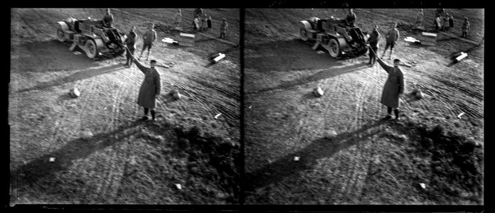 Berzy. 01-11-17. En ballon captif et treuil - Fonds Berthelé - 49Fi1082