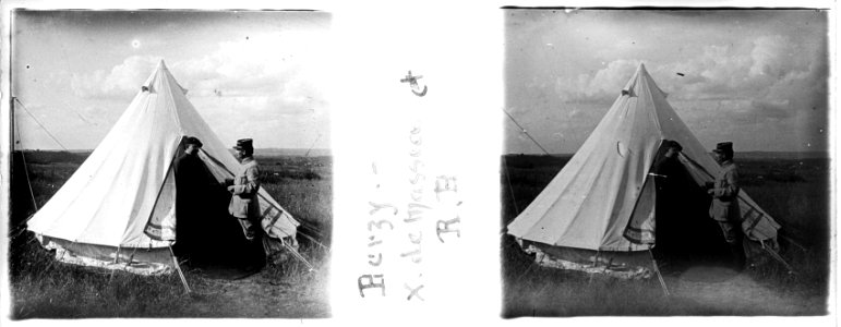 Berzy. X. de Massia et R. B. - Fonds Berthelé - 49Fi397