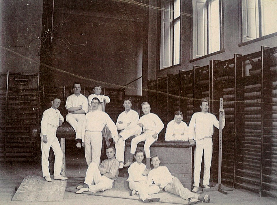Beskowska skolan Stockholm gymnastikavdelningen ca 1890 gih0152