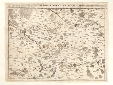 Beskrivning-karta över Abbeville, Dourlens, Amiens, Corbie och Somme, 1746 - Skoklosters slott - 98016