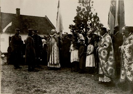Besuch KAISER KARLS in Narajow.1917. (BildID 15531534)