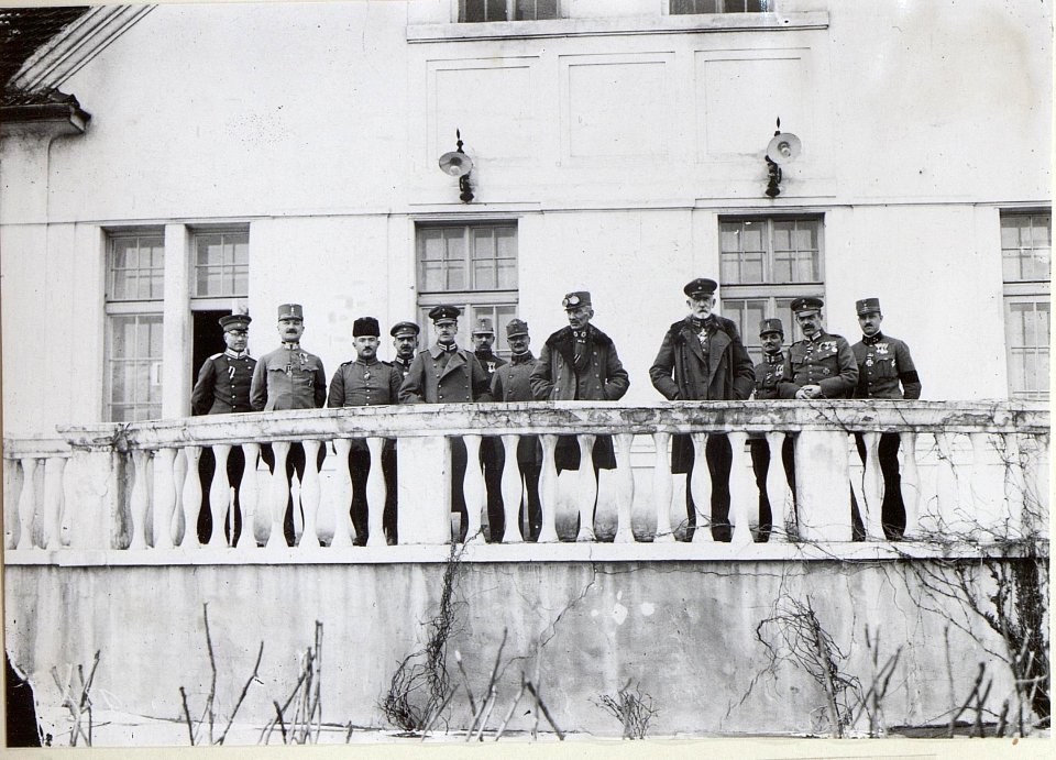 Besuch S.Exz.Gen.O.Frh.v.Kirchbach, Kdt.d.k.k.3.Armee, 8.I.17, Chodorow. (BildID 15727474)