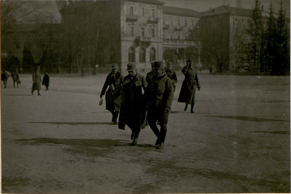 Besuch Sr.Exellz.Feldm.Hötzendorf beim 10.Armee Komdo.am 23-II.1918. (BildID 15512875)