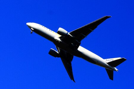 Jet transport a passenger plane photo