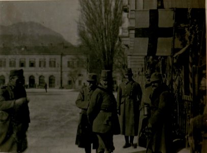 Besuch Sr.Exellz.Feldm.Hötzendorf beim 10.Armee Komdo.am 23-II.1918. (BildID 15512889)