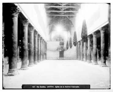 Bethlehem (Beit-Lahm) and surroundings. Basilica in Church of the Nativity LOC matpc.06769