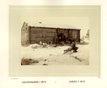 Besøkende til gjestgivergården i Hetta i Finland - Norsk folkemuseum - NF.15006-122
