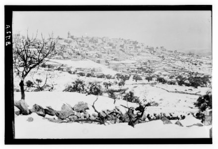 Bethlehem and surroundings. Bethlehem in snow LOC matpc.14749
