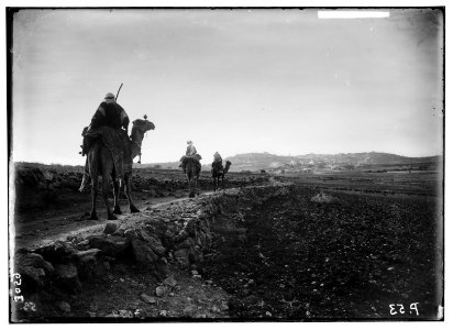 Bethlehem and surroundings. Caravan route to Bethlehem. Caravan suggestive of 'the Three Wise Men' LOC matpc.02608