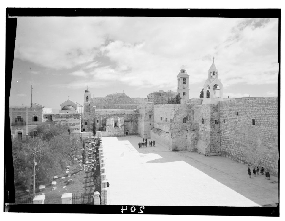 Bethlehem and surroundings. Church of the Nativity LOC matpc.12317