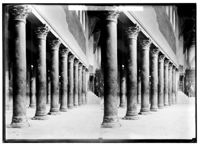 Bethlehem and surroundings. Colonnade in Church of the Nativity LOC matpc.00977
