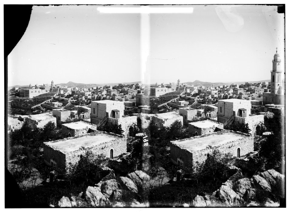 Bethlehem and surroundings. General view of Bethlehem. LOC matpc.00971