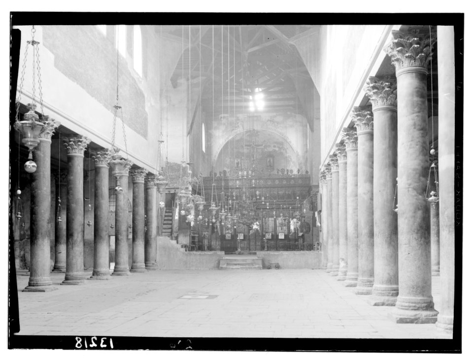 Bethlehem and surroundings. Interior of Church of the Nativity LOC matpc.12320
