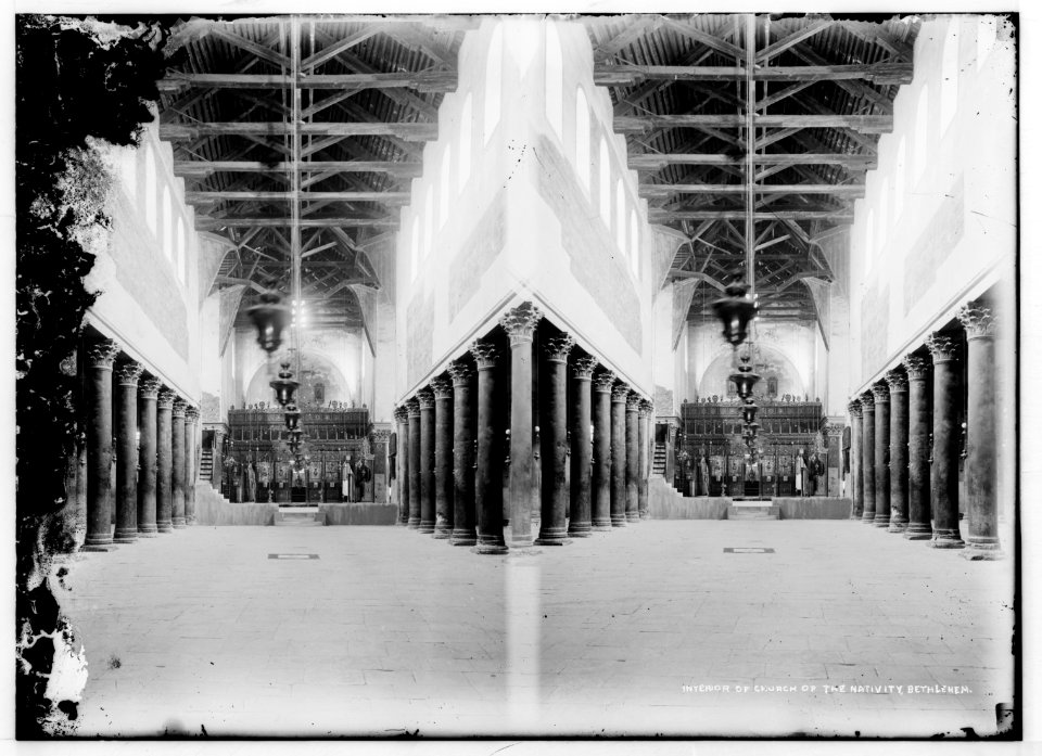 Bethlehem and surroundings. Interior of Church of the Nativity. LOC matpc.00978