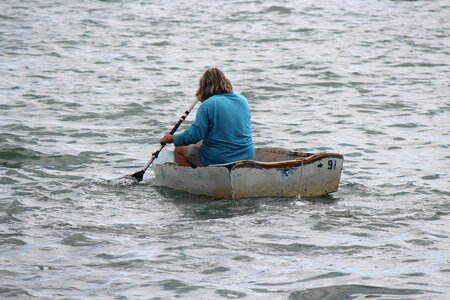 Oar summer boat photo