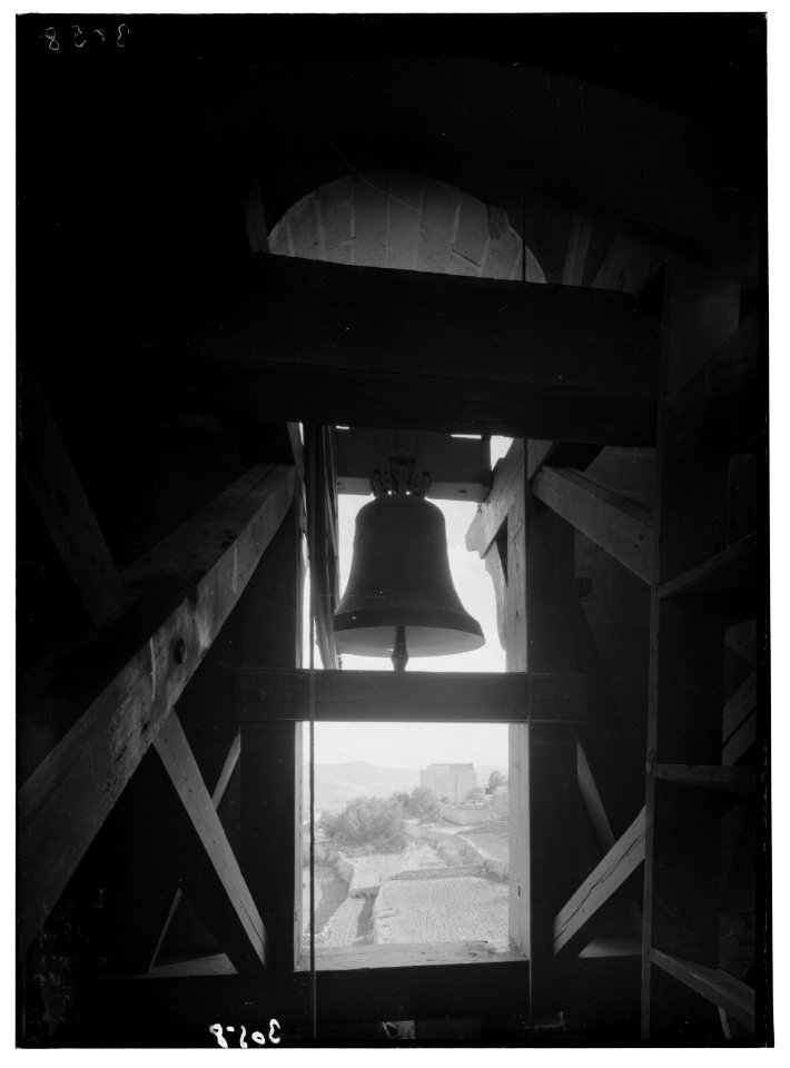 Bethlehem and surroundings. The Bethlehem Christmas bell. Its peal first heard the world over, Centenary 1933 LOC matpc.02607