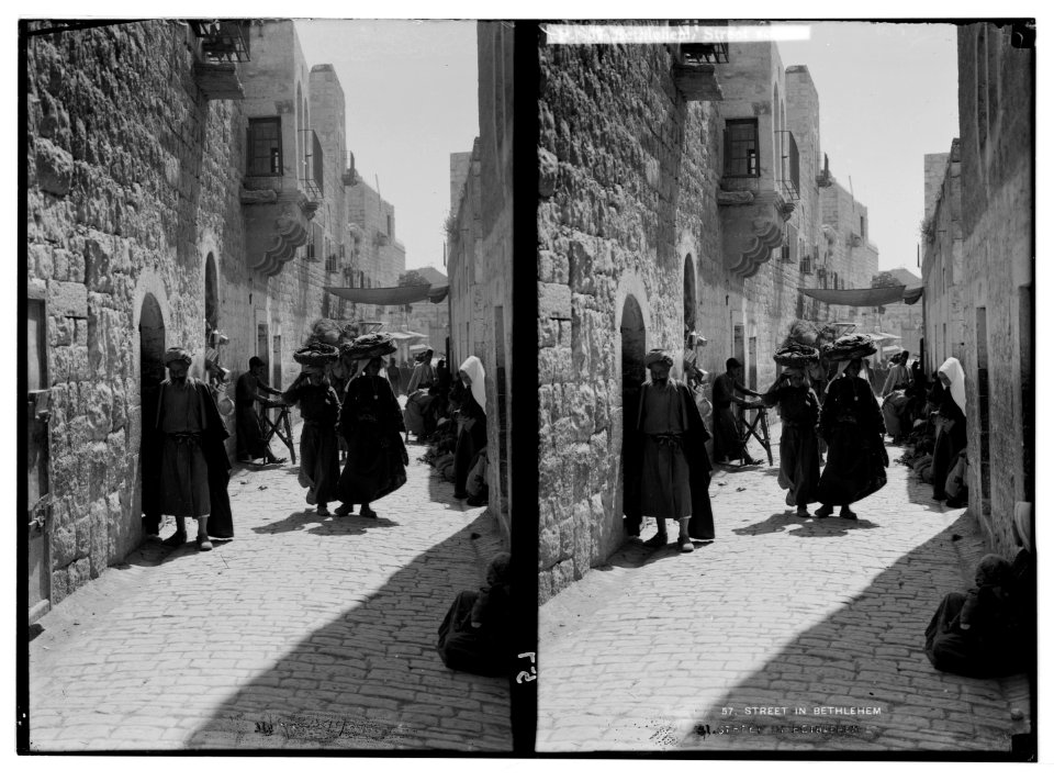 Bethlehem. Street scene. (Street leading to the Church of the Nativity) LOC matpc.05908