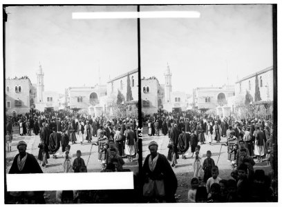 Bethlehem and surroundings. Market place at Bethlehem LOC matpc.00974