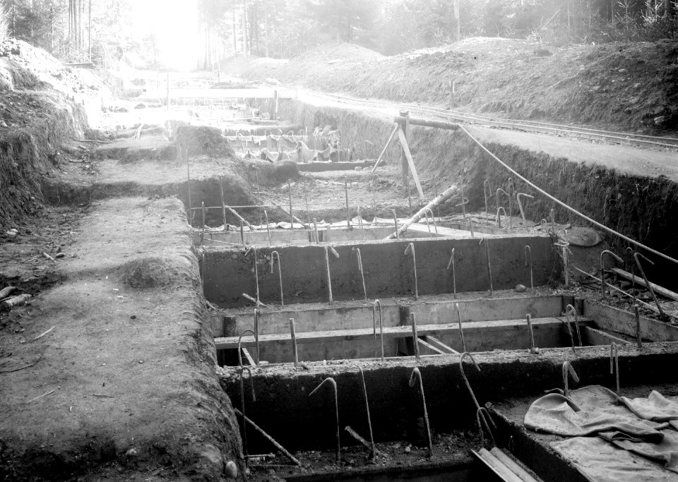 Betonmauern von Kasematten im Bau - CH-BAR - 3241751