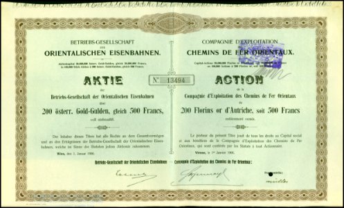 Betriebs-Gesellschaft der Orientalischen Eisenbahnen 1906