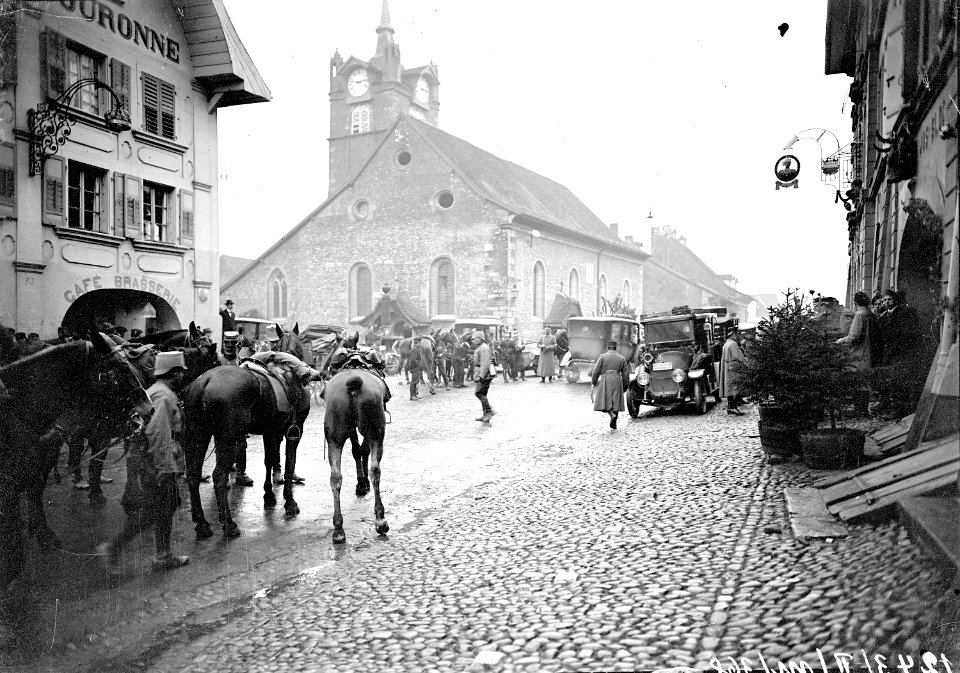 Betrieb vor dem KP der Manöverleitung - CH-BAR - 3237848