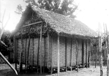 Betsinuisaraka-hydda av raveuala och bambu. Fenerive, ö. Fenerive. Madagaskar - SMVK - 001732
