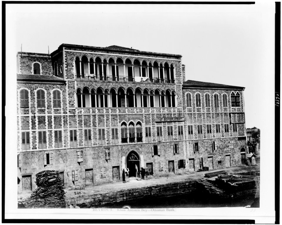Beyrout. Khan Antonin Bey-Ottoman Bank - Bonfils. LCCN93500453