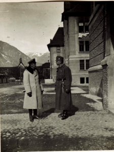 Brixen, Der chilenische Militärattaché Don Augustin Moreno mit Rittmeister Kandl, Landwirtschaftsreferenten des 20. Korps, März 1917. (BildID 15584291)