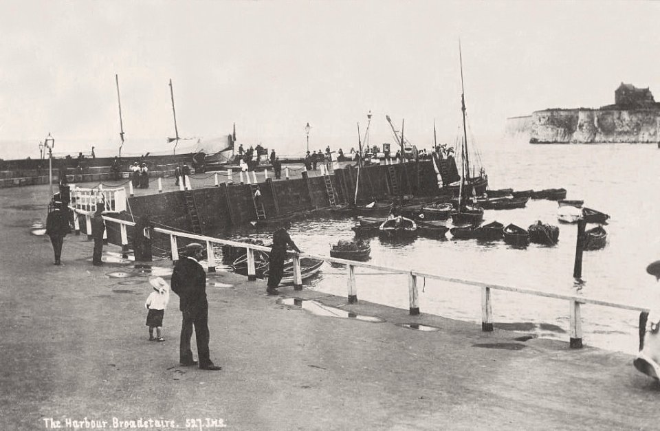Broadstairs jetty Kent England pre-1914