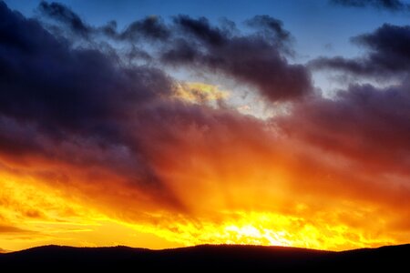 Morgenrot sky clouds