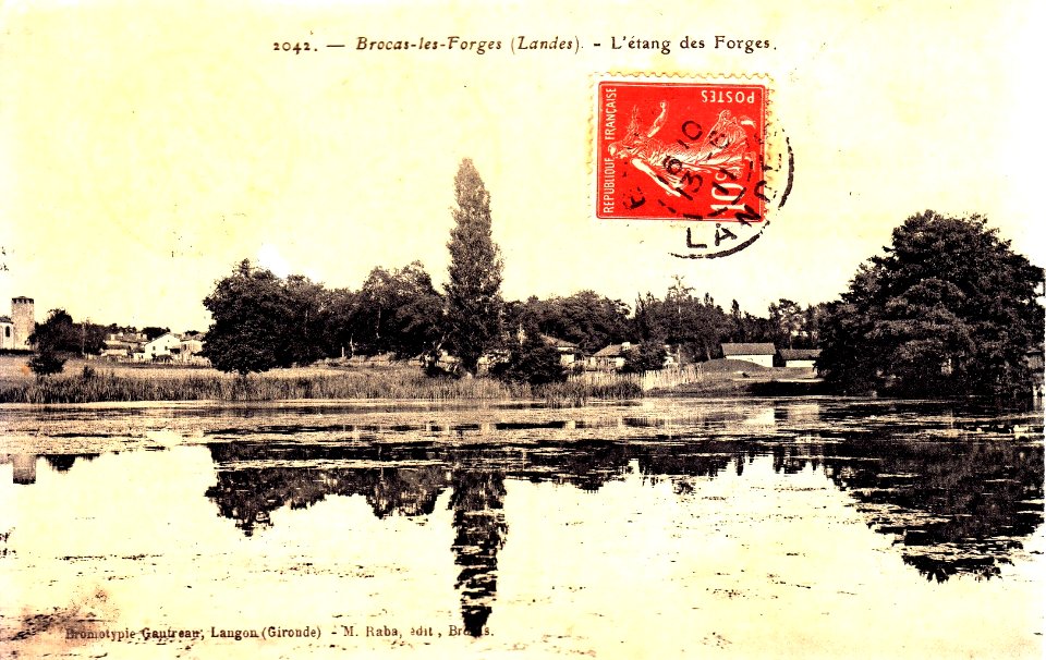 Brocas (Landes) - Etang des forges 1