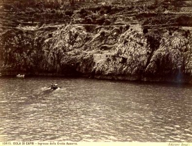 Brogi, Carlo (1850-1925) - n. 10415 - Isola di Capri - Ingresso alla Grotta Azzurra