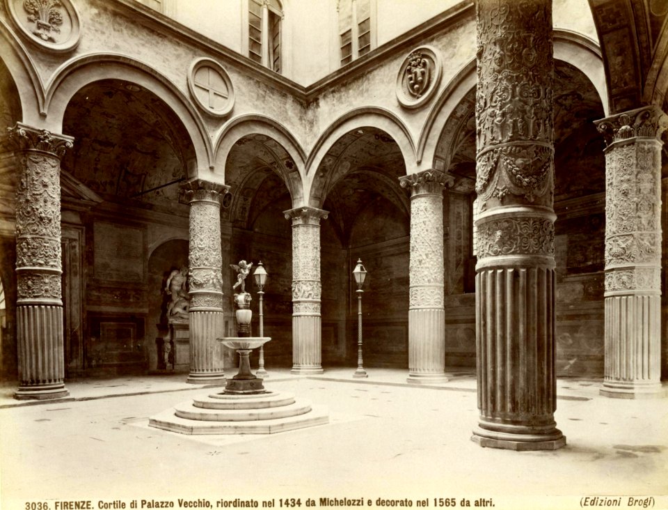 Brogi, Giacomo (1822-1881) - n. 3036 - Firenze - Cortile del Palazzo Vecchio (large)
