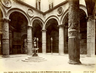 Brogi, Giacomo (1822-1881) - n. 3036 - Firenze - Cortile del Palazzo Vecchio (large)