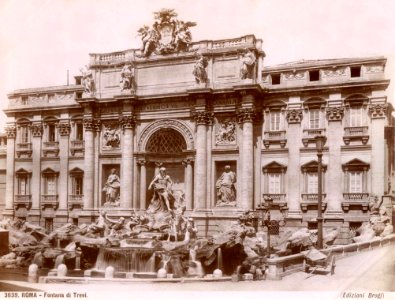 Brogi, Giacomo (1822-1881) - n. 3639 - Roma - Fontana di Trevi photo