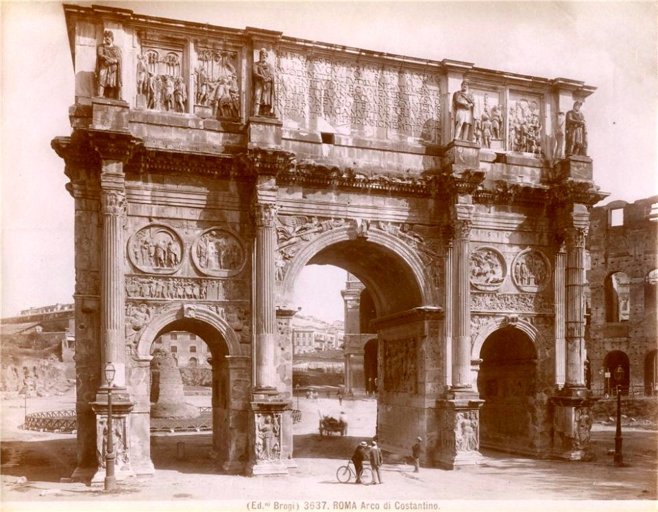 Brogi, Giacomo (1822-1881) - n. 3637 - Roma - Arco di Costantino