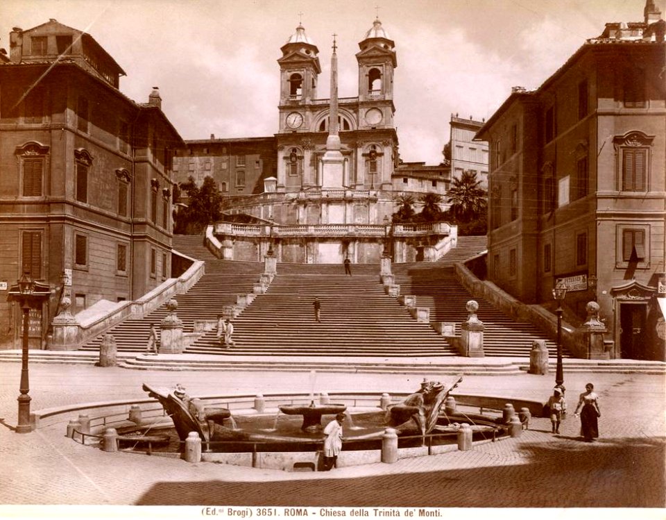 Brogi, Giacomo (1822-1881) - n. 3651 - Roma - Chiesa della Trinità de' Monti photo