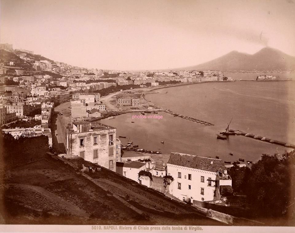 Brogi, Giacomo (1822-1881) - n. 5010 - Napoli - Riviera di Chiaia dalla tomba di Virgilio