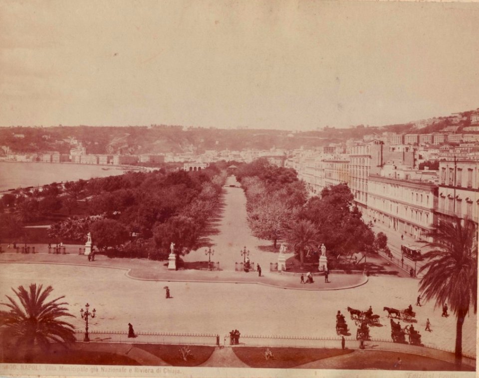 Brogi, Giacomo (1822-1881) - n. 5600 - Napoli - Villa municipale e Riviera di Chiaja