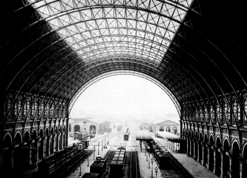 Brogi, Giacomo - Die Haupthalle des Bahnhofs von Turin (Zeno Fotografie)