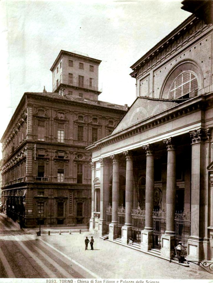 Brogi, Carlo (1850-1925) - n. 8093 - Torino - Chiesa di San Filippo e Palazzo delle Scienze