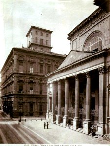 Brogi, Carlo (1850-1925) - n. 8093 - Torino - Chiesa di San Filippo e Palazzo delle Scienze