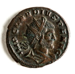 Bronsmynt med Claudius II - Skoklosters slott - 110726