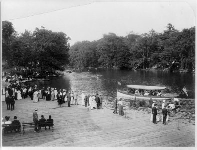 Bronx Lake from New York Zoological Park, 183 D. St. and Southern Blvd., New York City- Boat landing LCCN2003677297