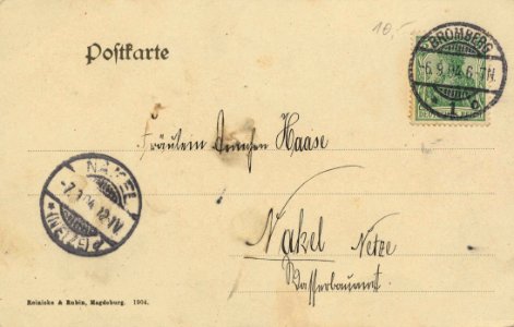 Bromberg, Posen - Steinerne Brücke (back) (Zeno Ansichtskarten)