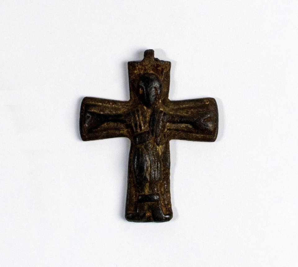 Bronze Byzantine crucifix